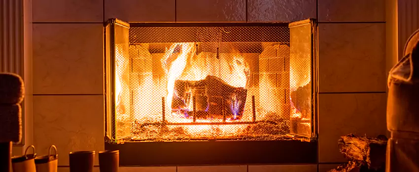 Mendota Hearth Landscape Fireplace Installation in Hollins, Virginia