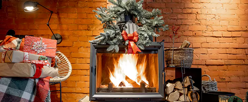 Travis Industries Linear Gas Fireplace Installation in Hollins, Virginia