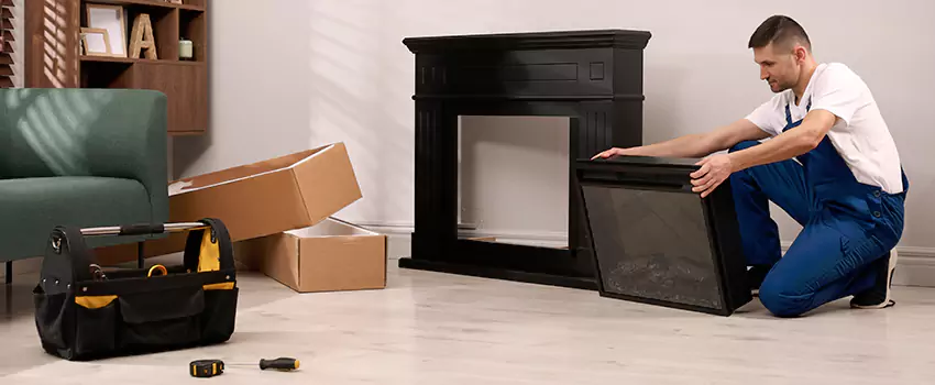 Old Rusted Metal Fireplace Repair And Replacement in Hollins, VA
