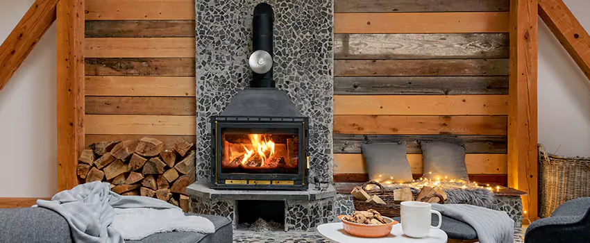 Thelin Hearth Products Direct Vent Gas Stove Fireplace Inspection in Hollins, Virginia
